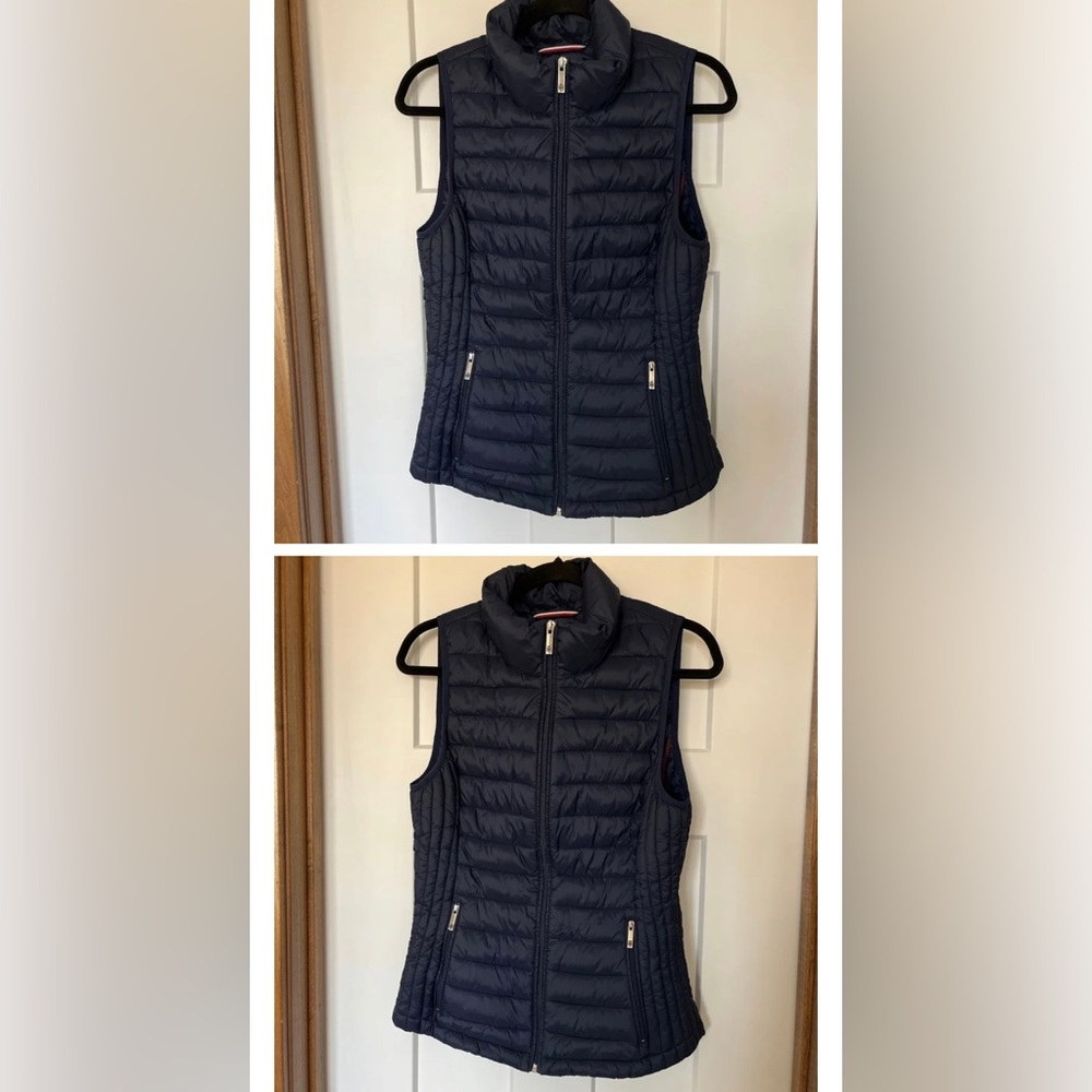 Tommy Hilfiger Packable Lightweight Navy Blue Vest Size S